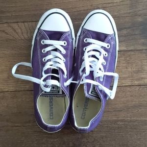 Eggplant converse shoes